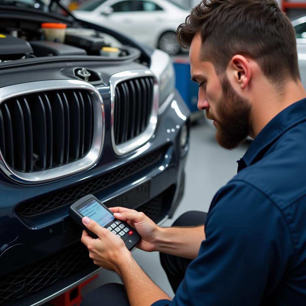 OBD2 Scanner Diagnosing Converted Vehicle