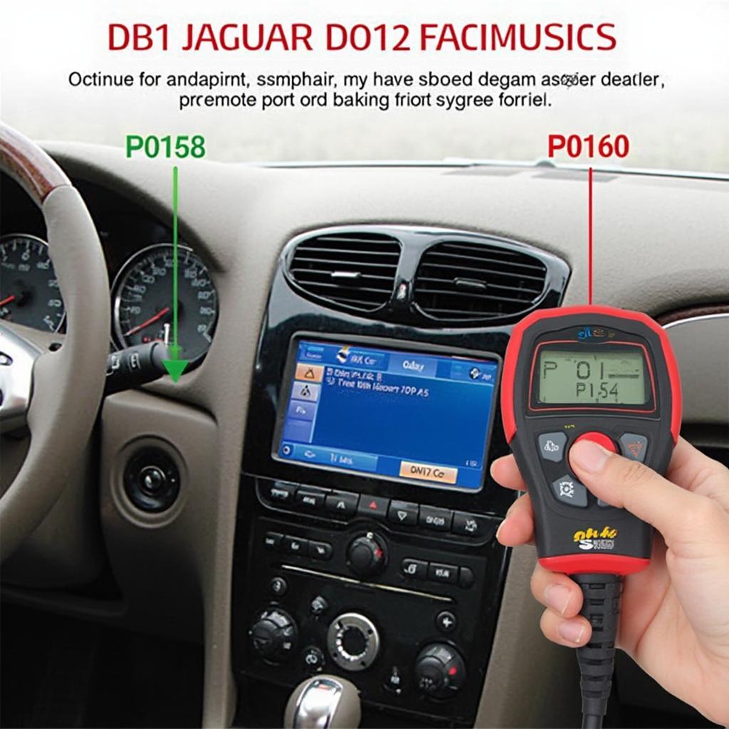 OBD2 Scanner Diagnosing Jaguar S-Type