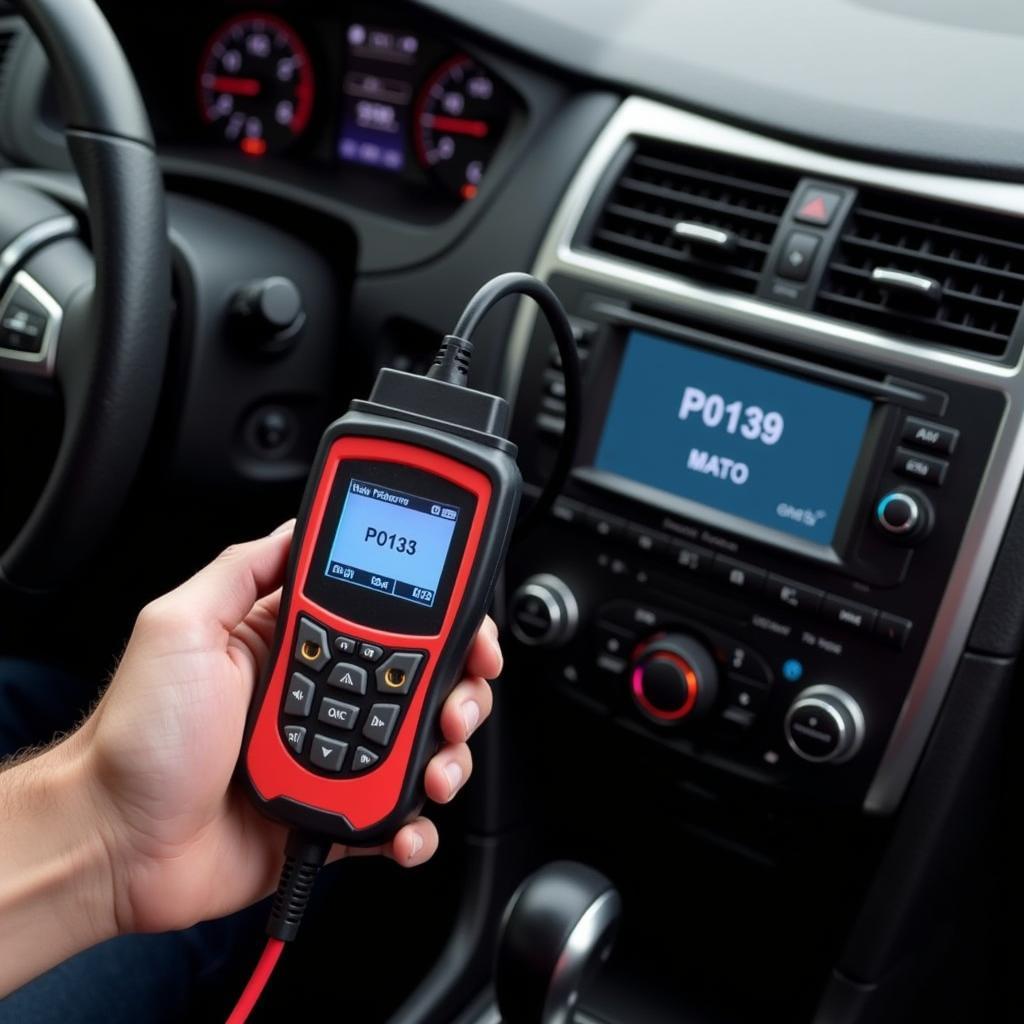 OBD2 Scanner Diagnosing P0139 Code