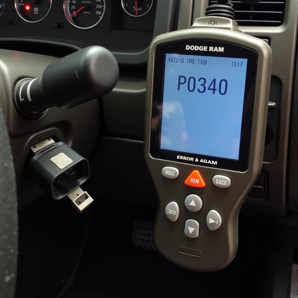 OBD2 Scanner Diagnosing P0340 Code