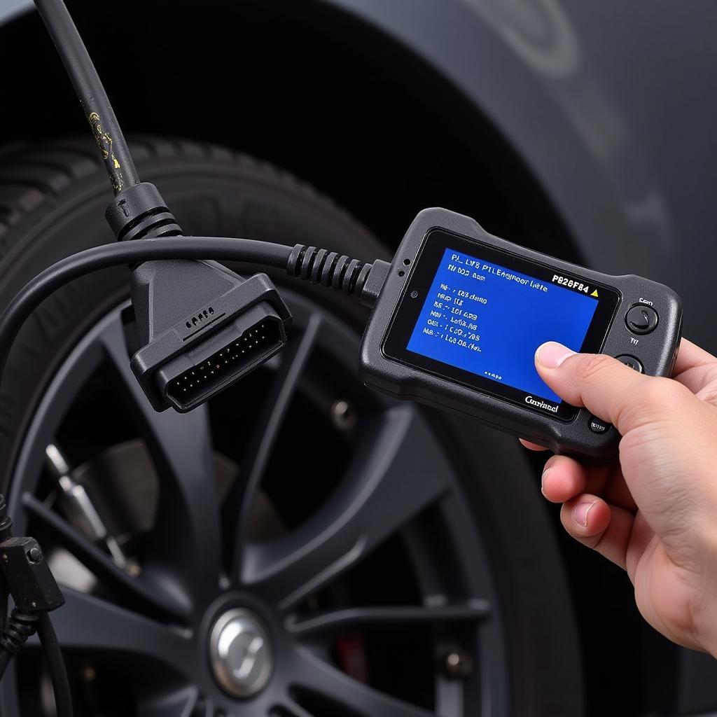 Using an OBD2 scanner to diagnose code P062F46 in a car