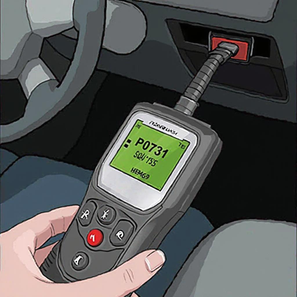 Using an OBD2 Scanner to Diagnose Transmission Code P0731