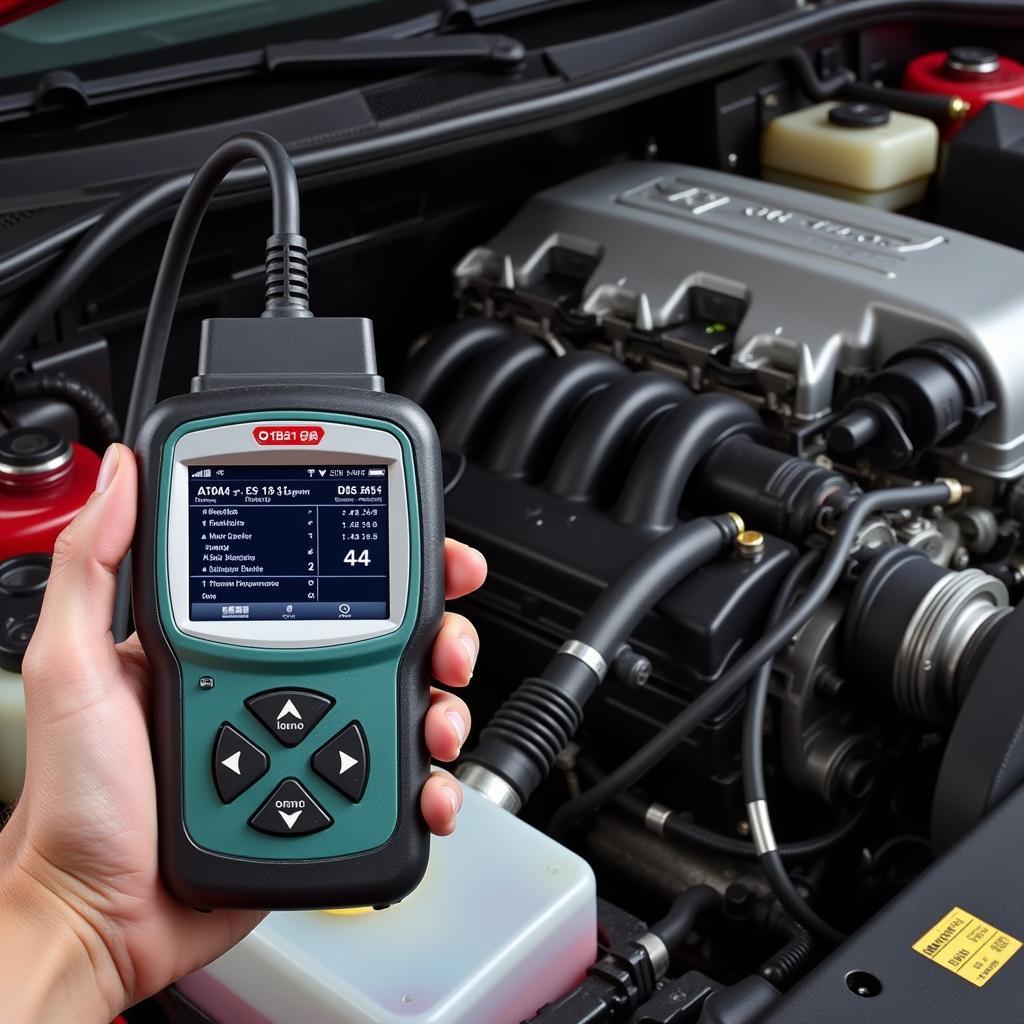 OBD2 Scanner Diagnosing a VR6 Engine