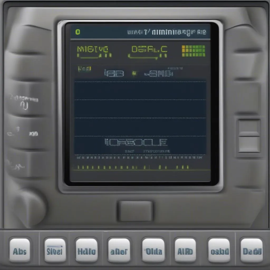 OBD2 Scanner Displaying ABS Code