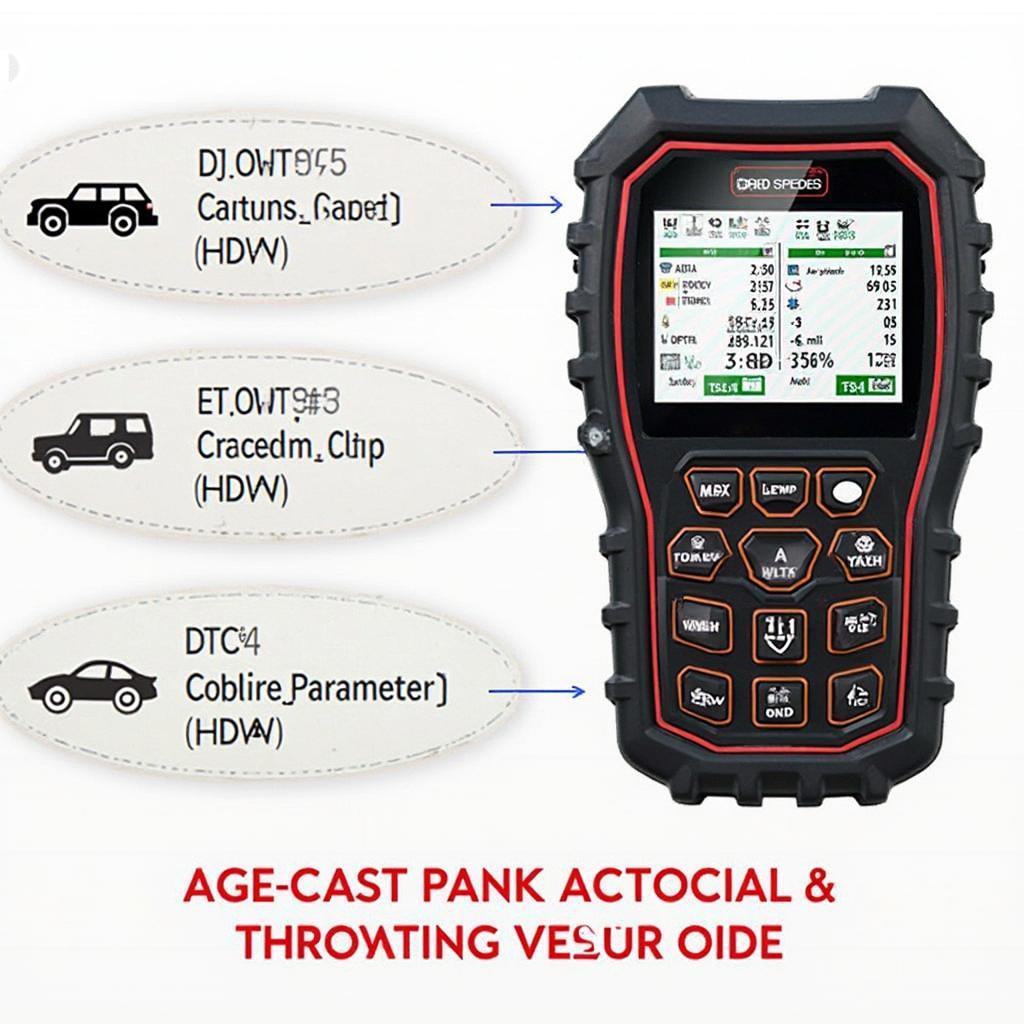 OBD2 Scanner Displaying Car Data