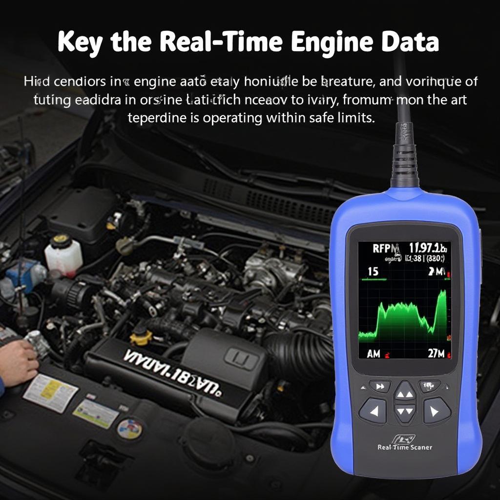 OBD2 Scanner Displaying Real-Time Data