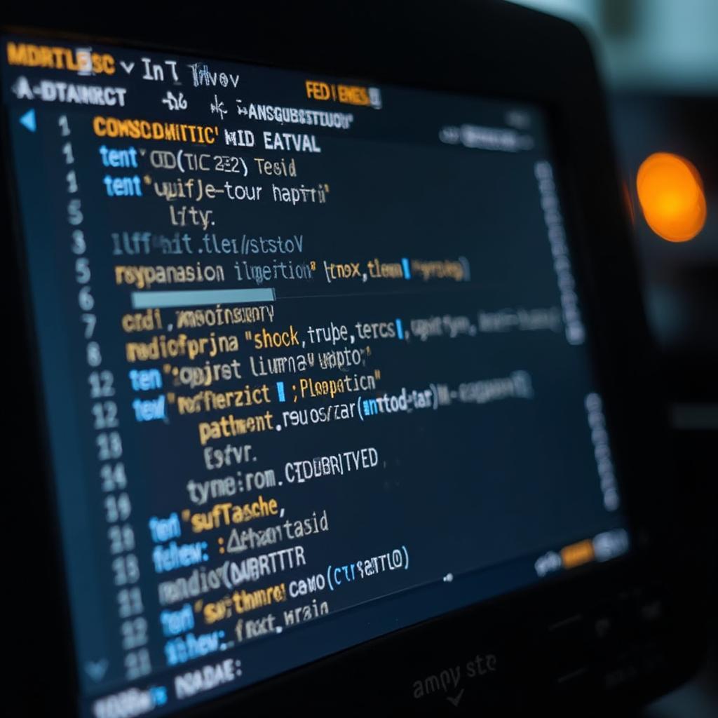 OBD2 Scanner Displaying Trouble Codes