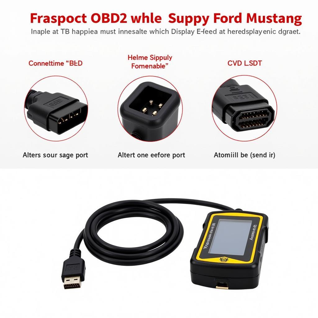 OBD2 Scanner Compatible with 1996 Ford Mustang