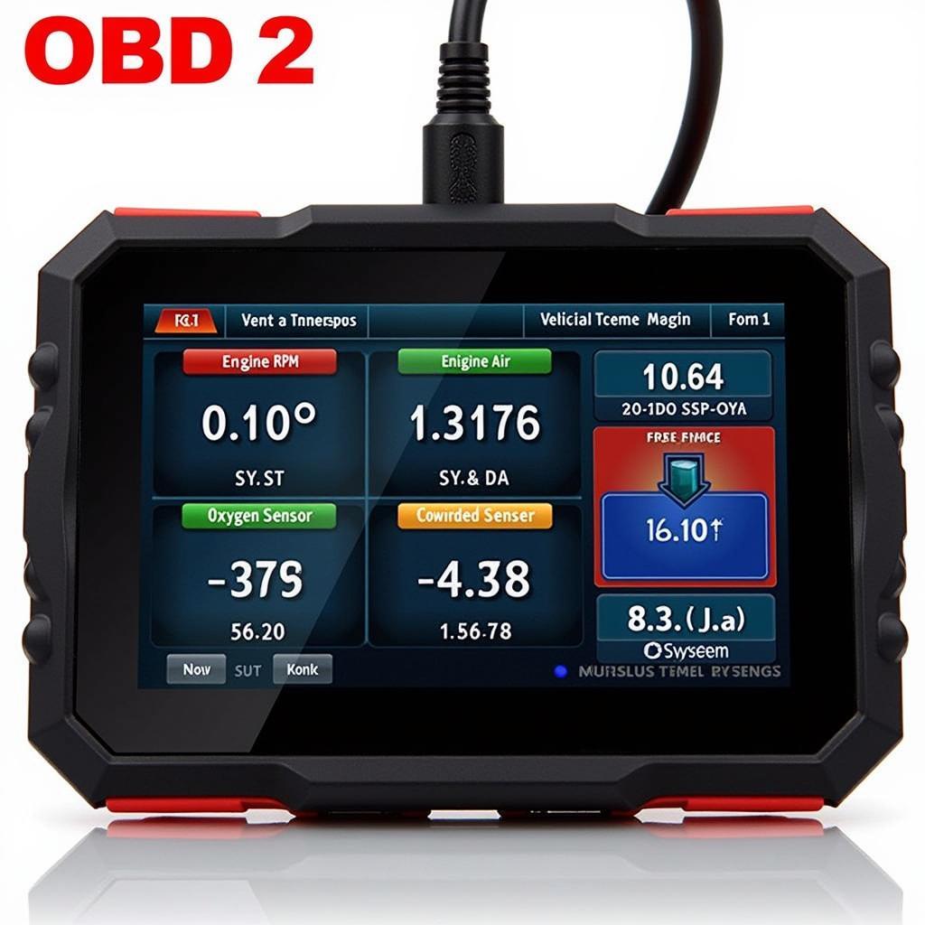 OBD2 Scanner Displaying Data