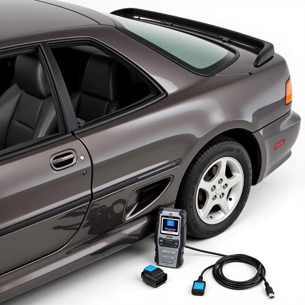 OBD2 Scanner in Use on MR2