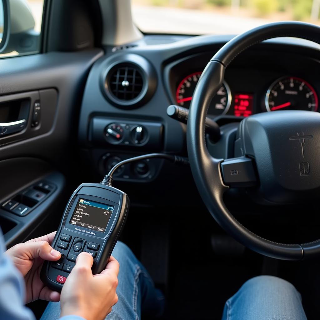 OBD2 Scanner in Use