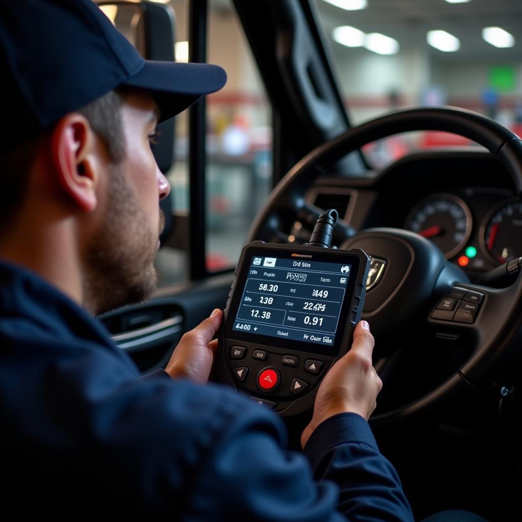 OBD2 Scanner in Use