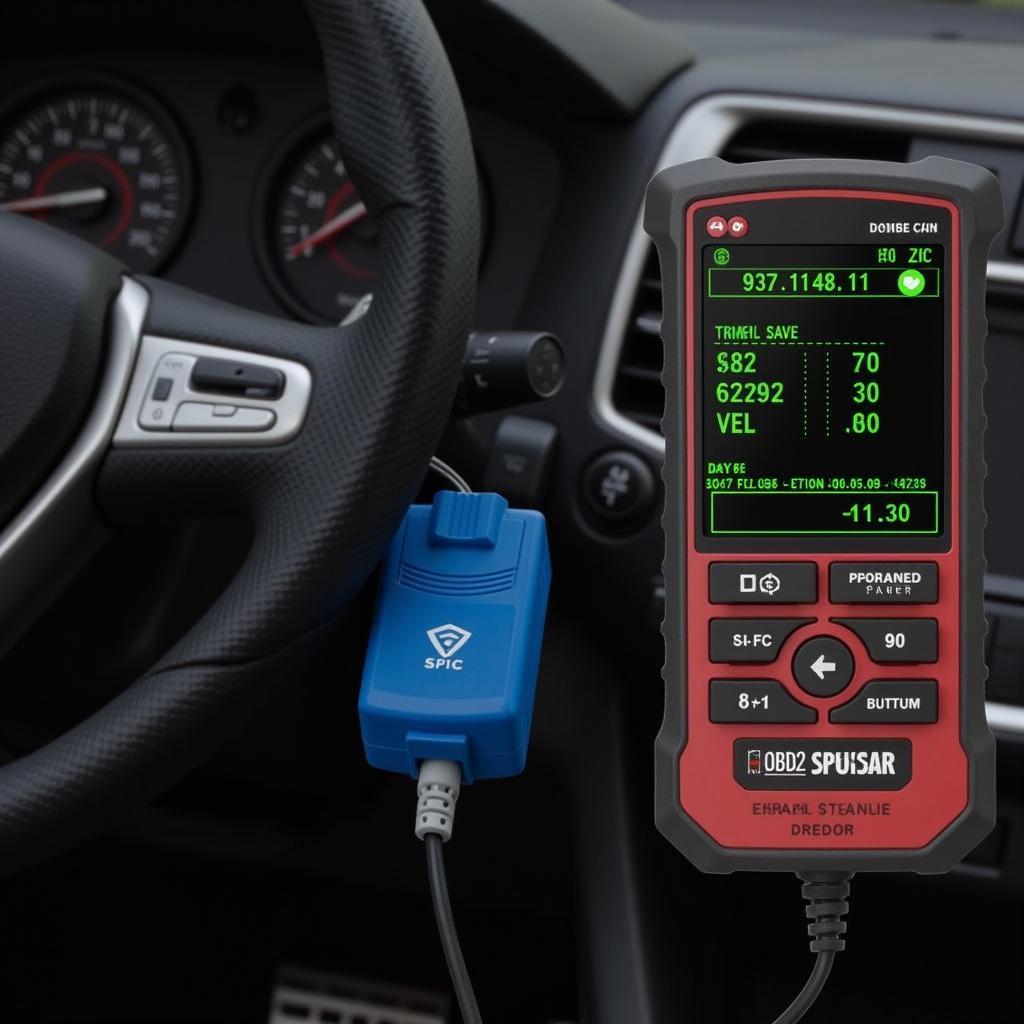 OBD2 Scanner in Use