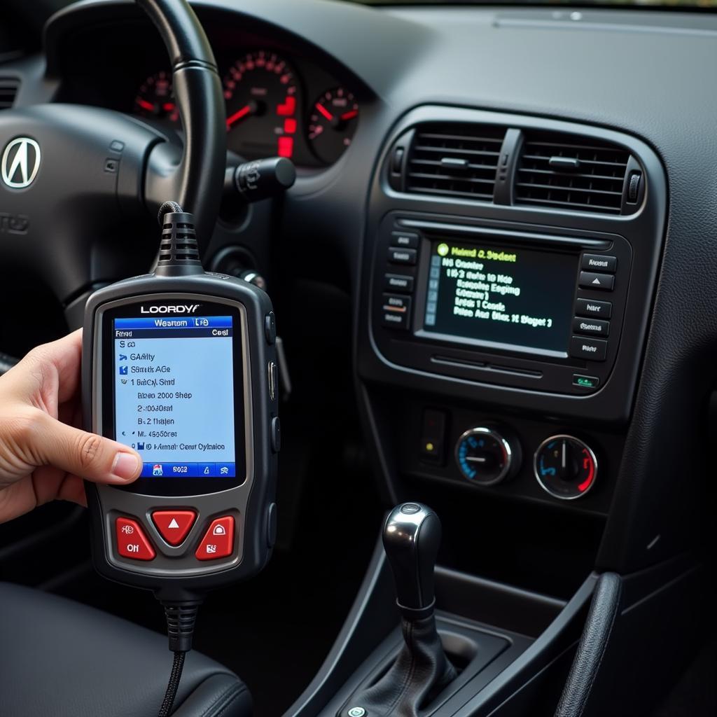 Using an OBD2 scanner on an Acura Integra