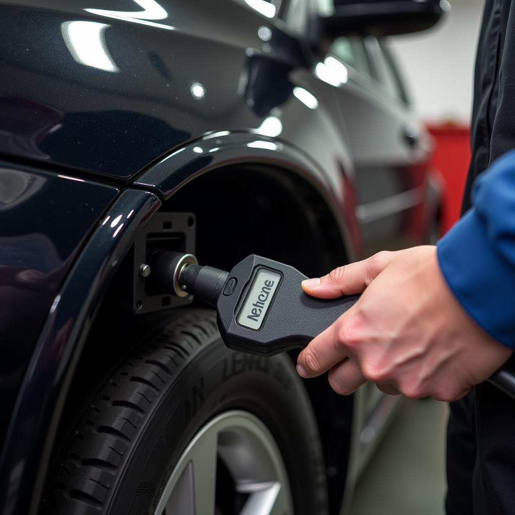 OBD2 Scanner on Gasoline Car