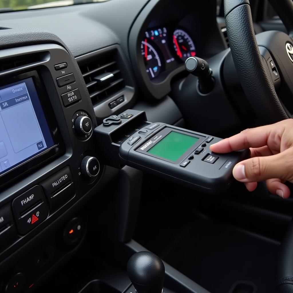 Using an OBD2 scanner on a Toyota RAV4