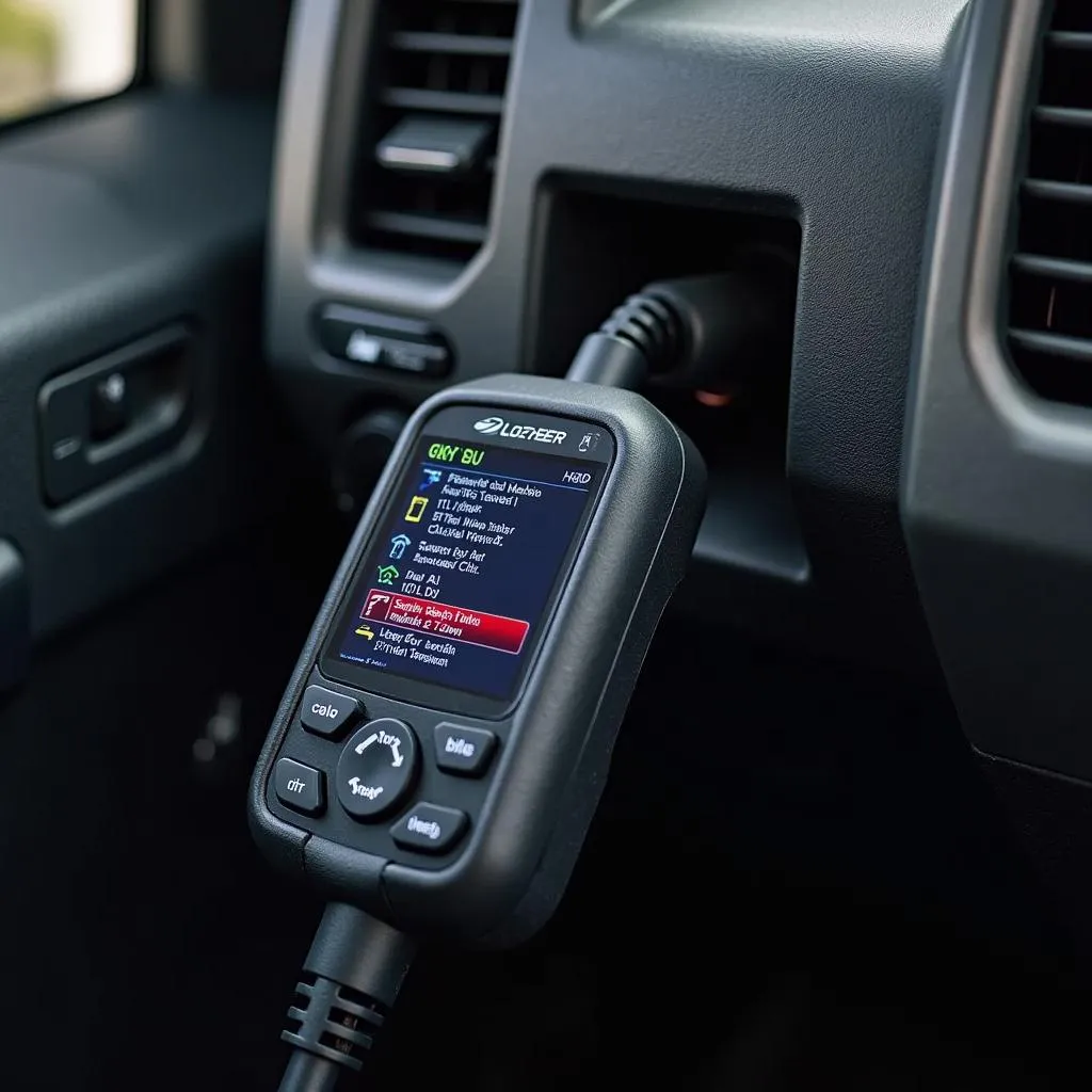 OBD2 Scanner Connected to F150