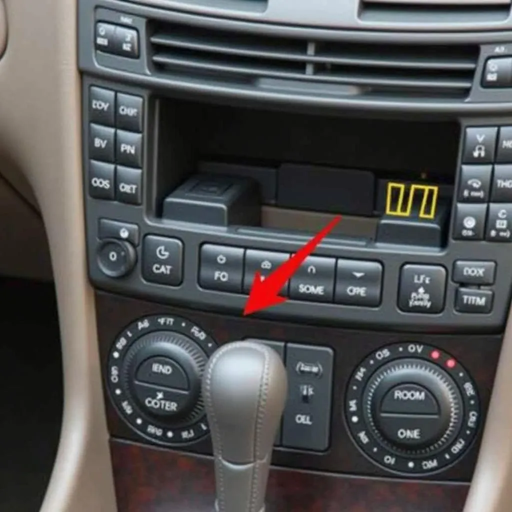 OBD2 Scanner Port Location in a Mercedes SLK320