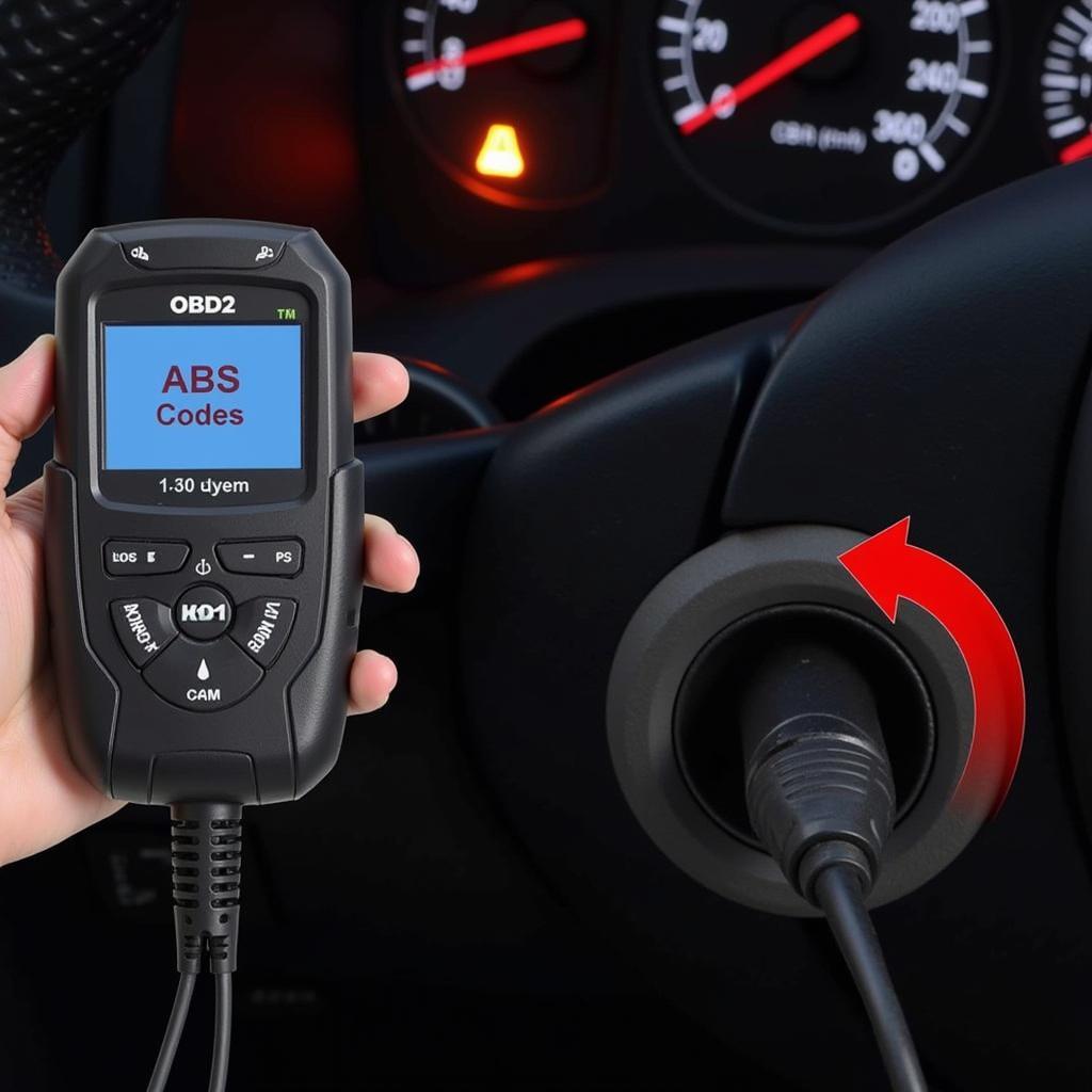 OBD2 Scanner Reading ABS Codes