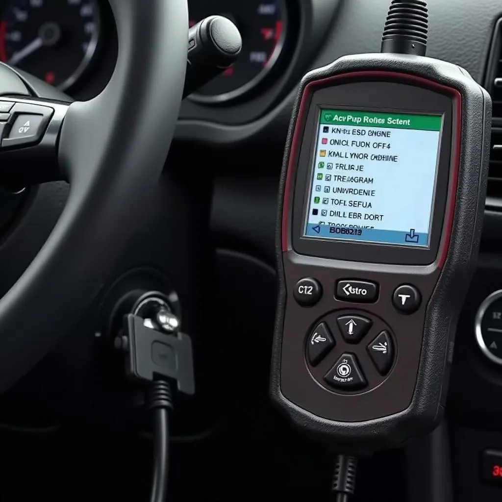 OBD2 Scanner Reading Codes