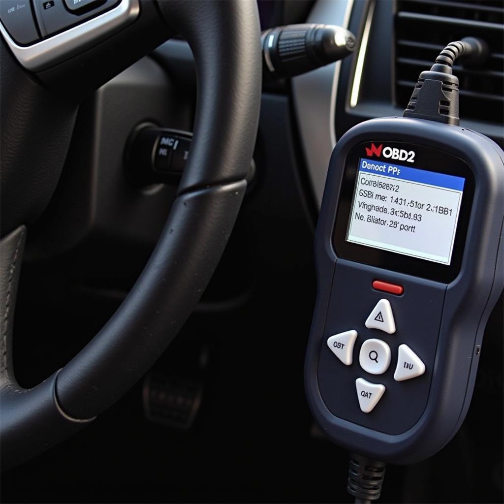 OBD2 Scanner Reading Codes