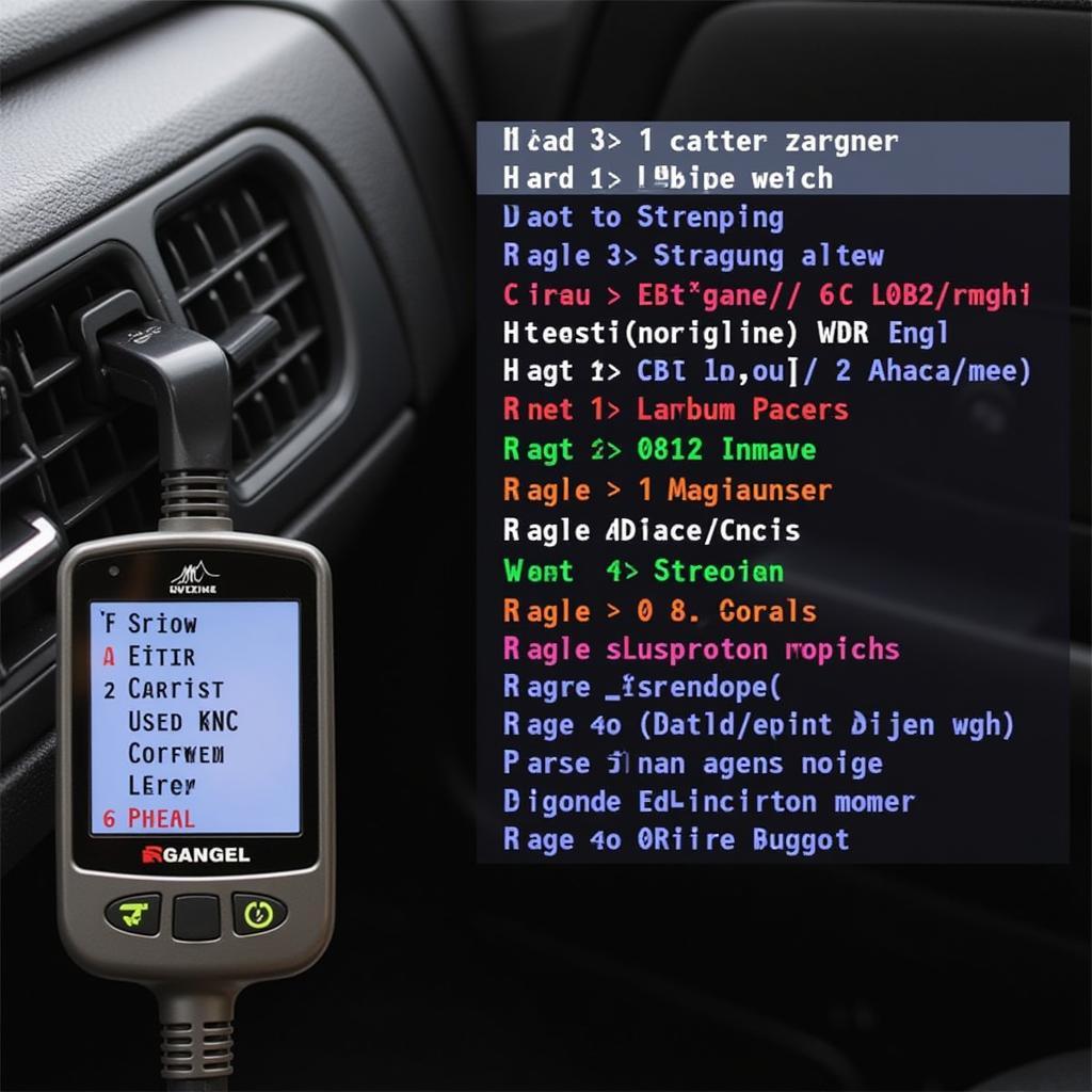 OBD2 Scanner Reading Codes