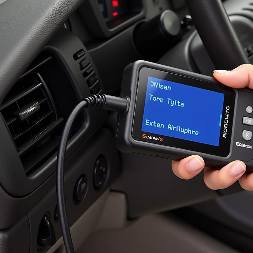 OBD2 Scanner Reading Codes on a 2001 Chevy Impala