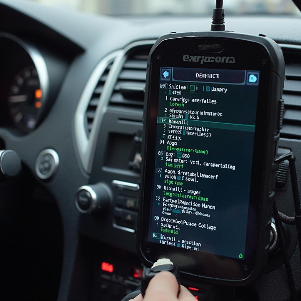 OBD2 Scanner Reading Codes