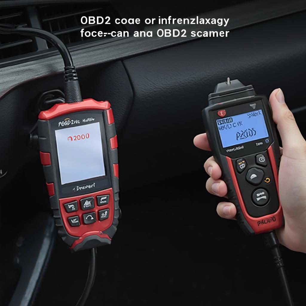 OBD2 Scanner Reading Codes