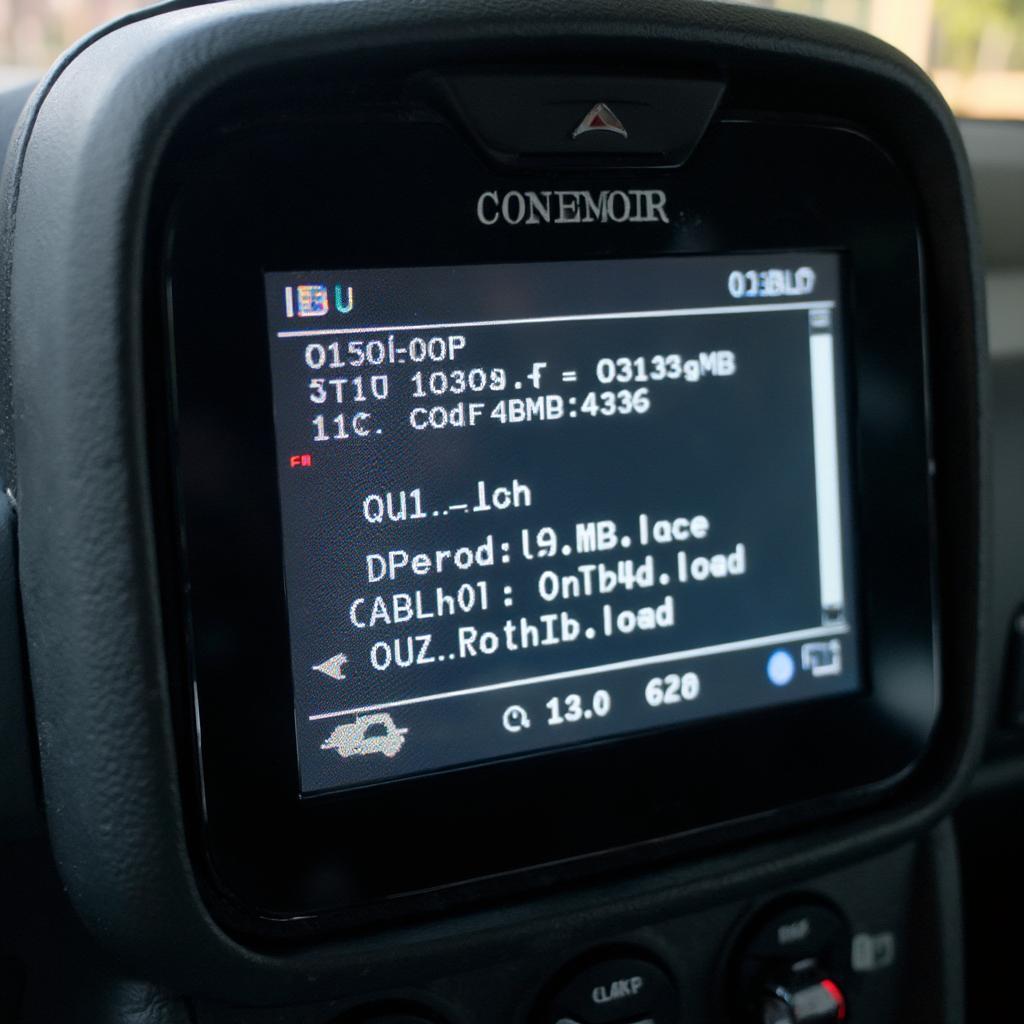 OBD2 Scanner Displaying P0130-O2 Code