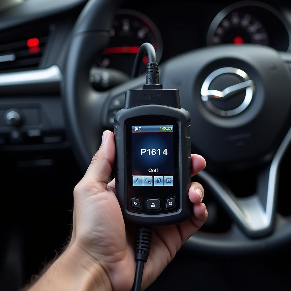 OBD2 Scanner Displaying P1614 Code