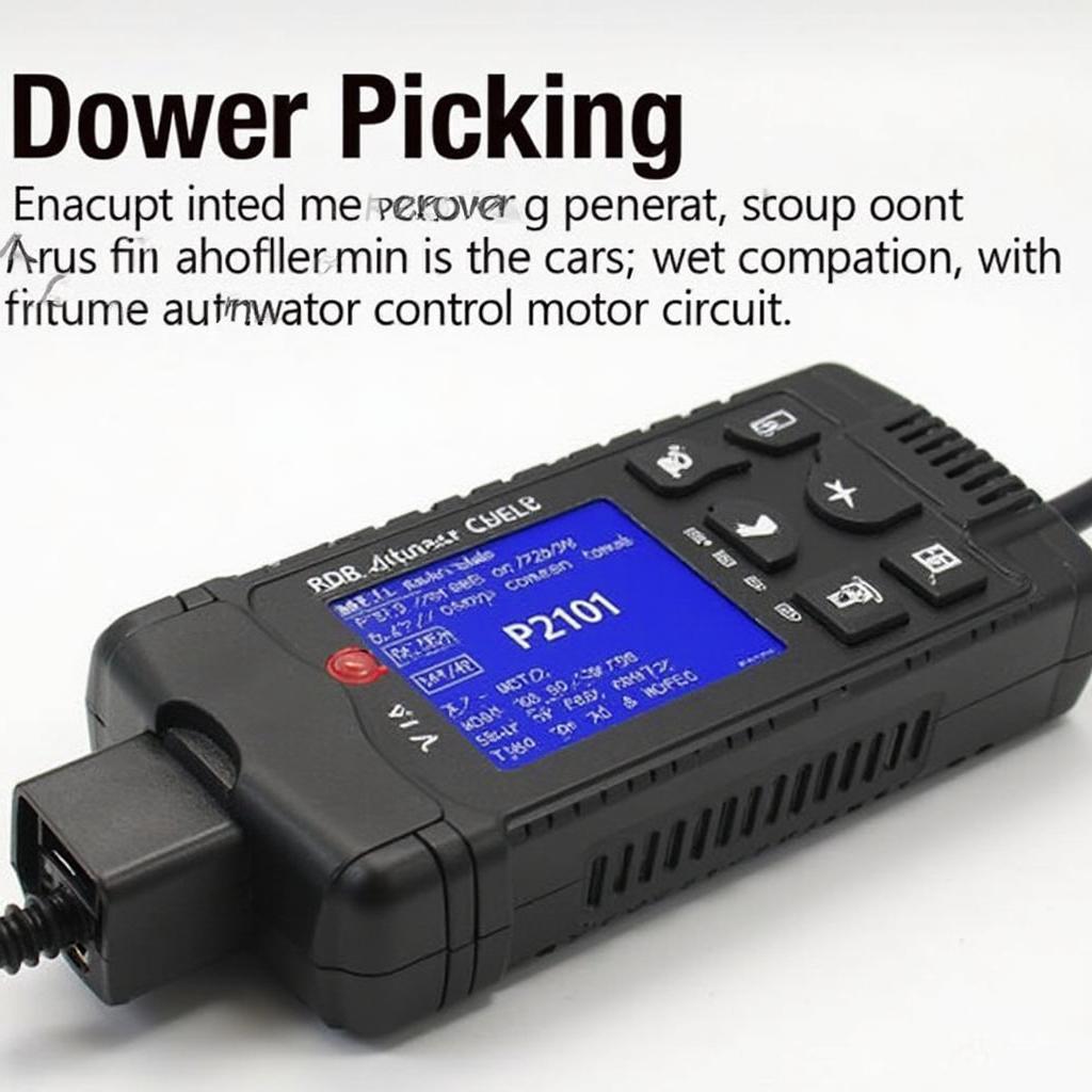 OBD2 Scanner Displaying P2101 Code