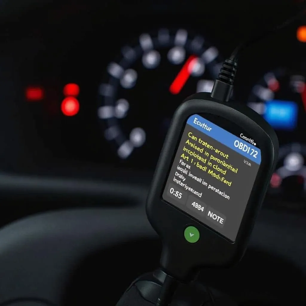 OBD2 Scanner Reading Permanent Code