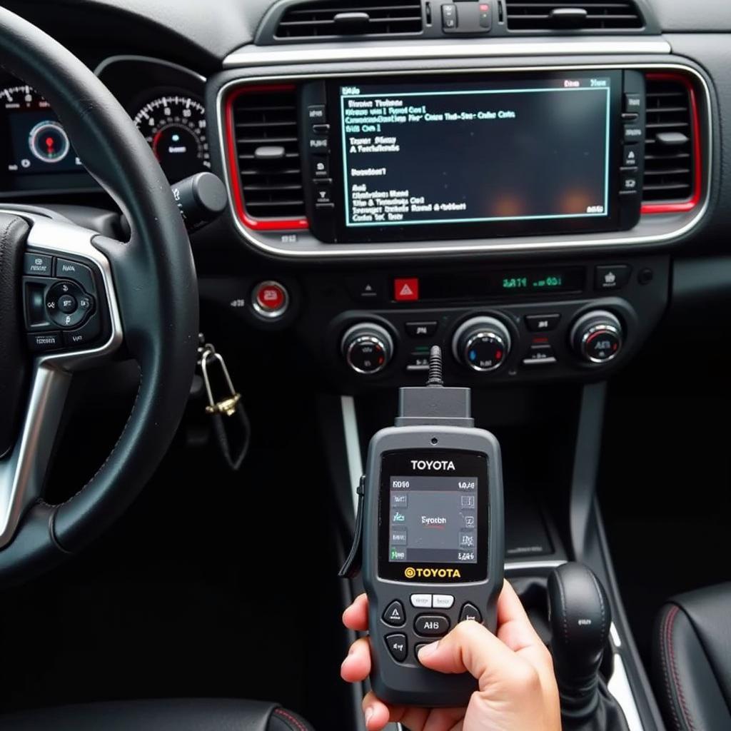 OBD2 Scanner Reading Toyota Codes