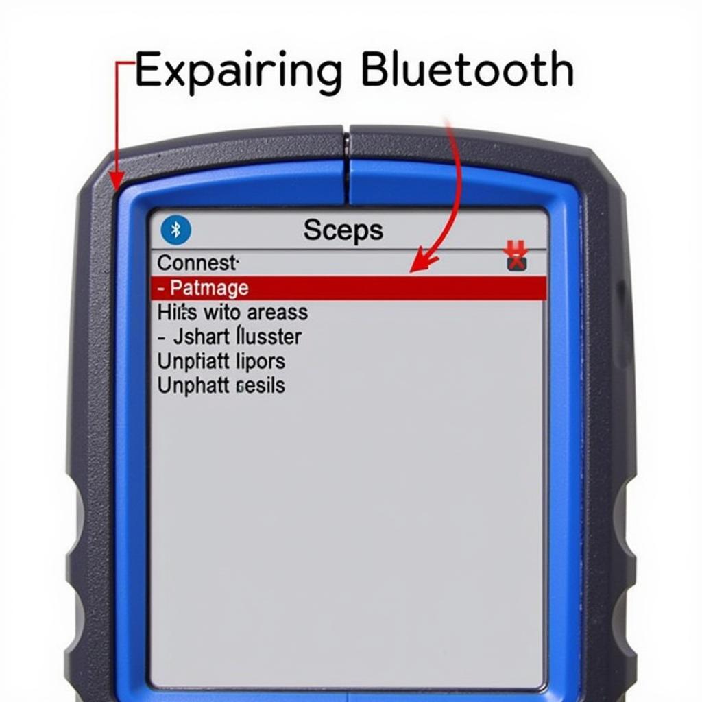 OBD2 Scanner Settings Menu