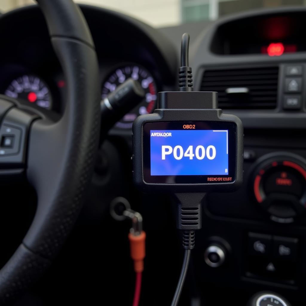 OBD2 Scanner Displaying Code P0400