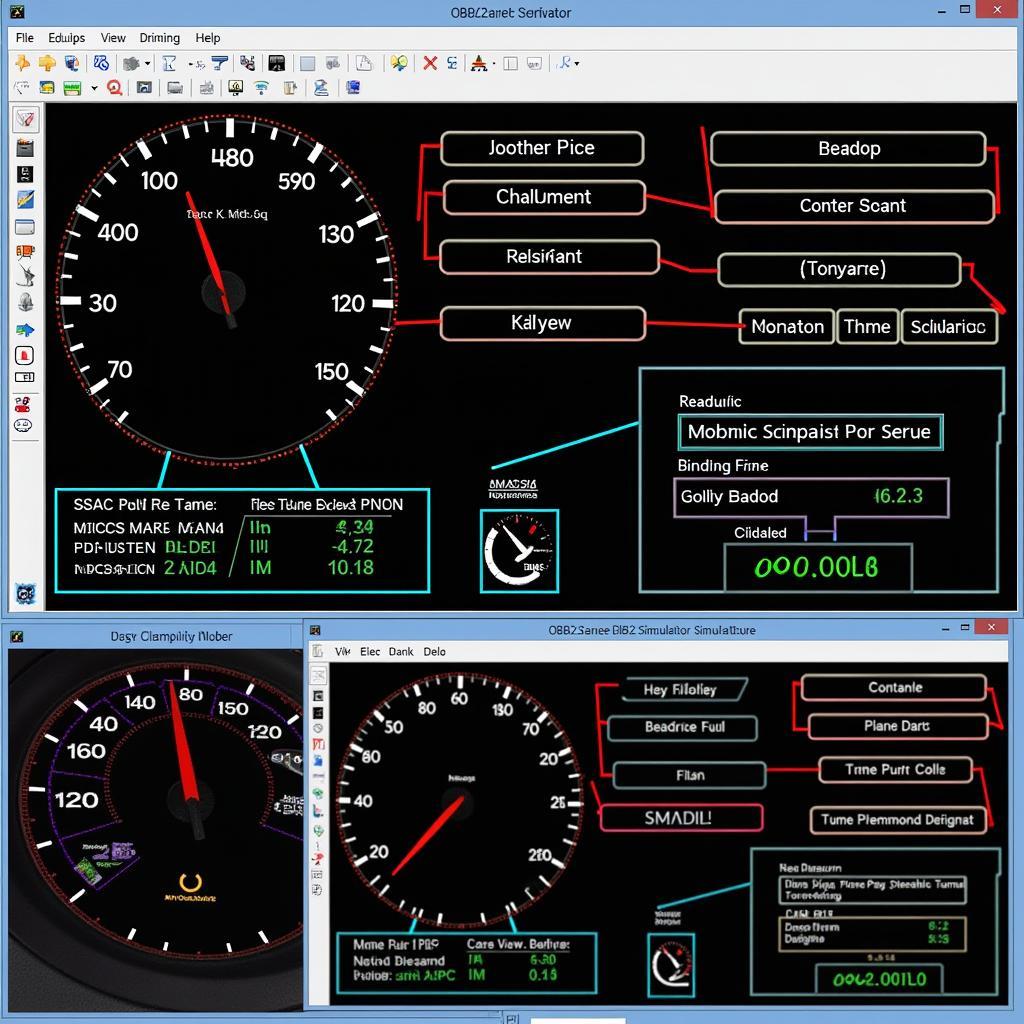 OBD2 Scanner Simulator Interface