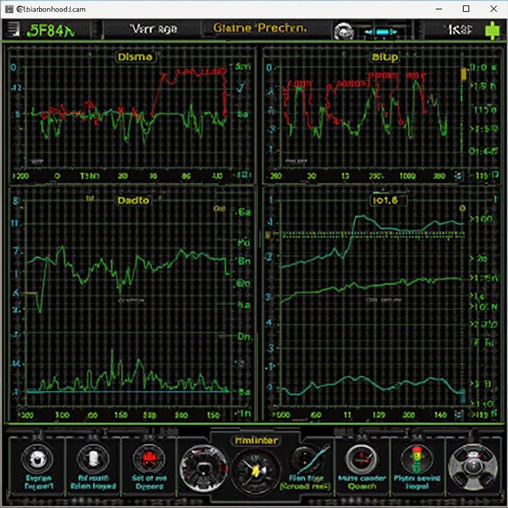 OBD2 scanner software interface displaying engine data