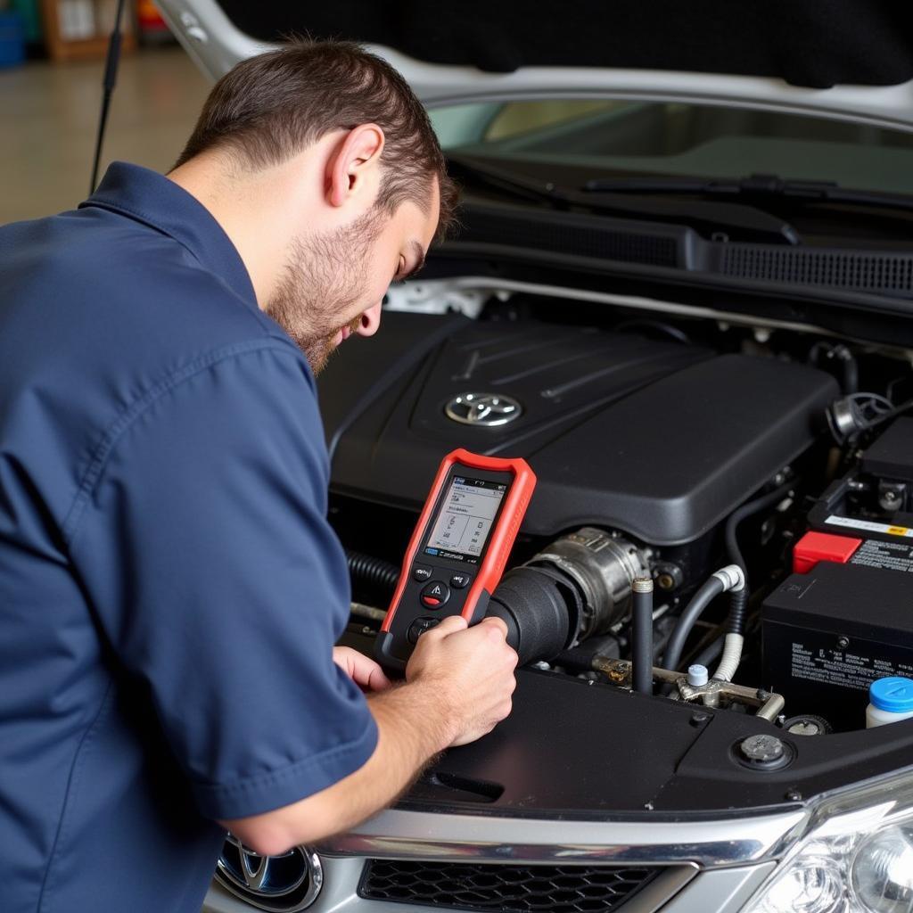 Performing Diagnostics on a Toyota Engine Bay