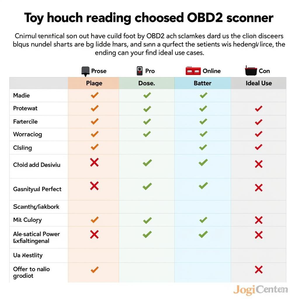 Different types of OBD2 scanners for various needs