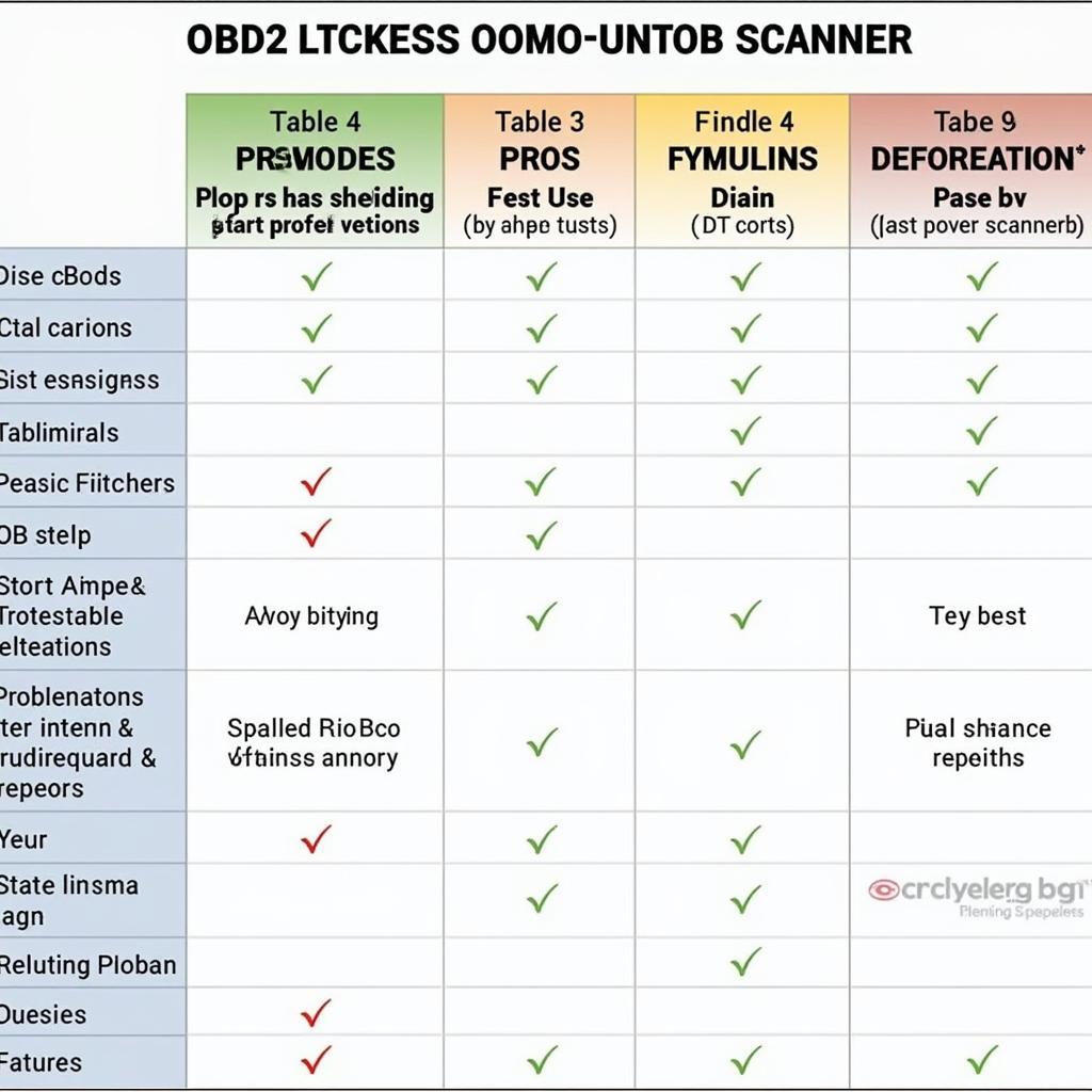 OBD2 Scanner Types Comparison