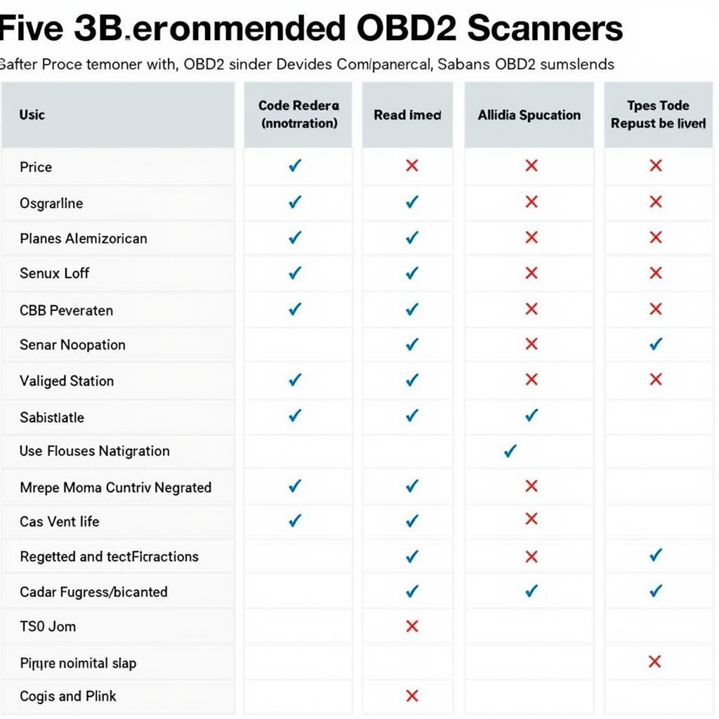 Comparing Key Features of OBD2 Scanners Under 