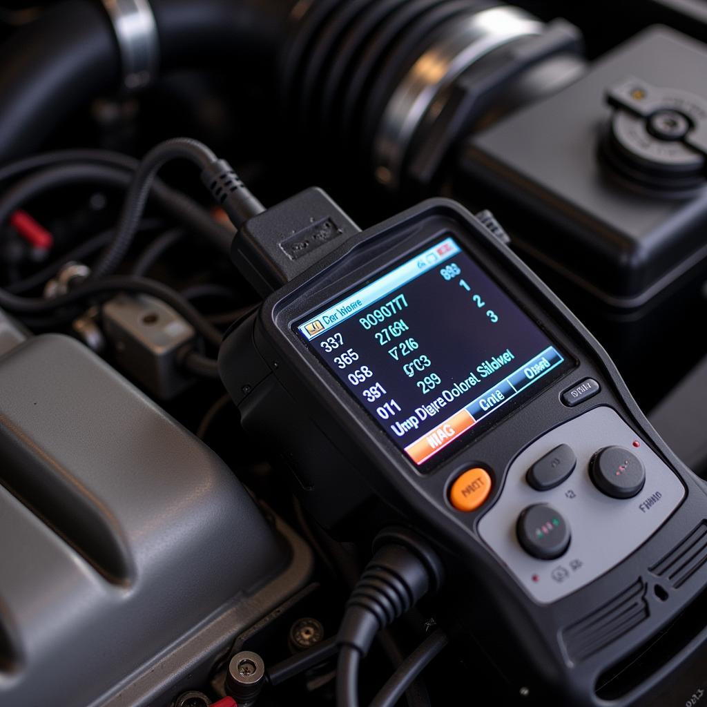 OBD2 Scanner Connected to VR6 Engine