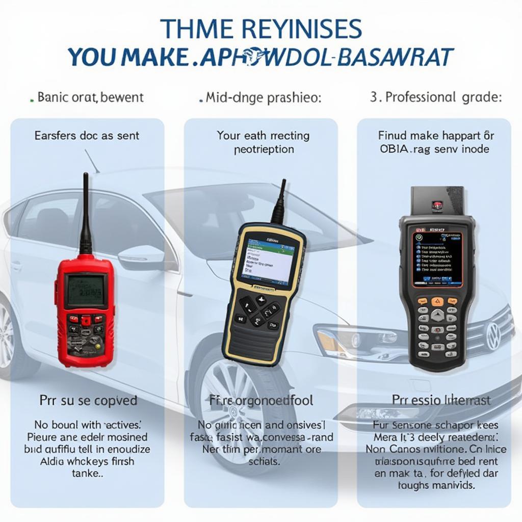 Different Types of OBD2 Scanners for VW Passat