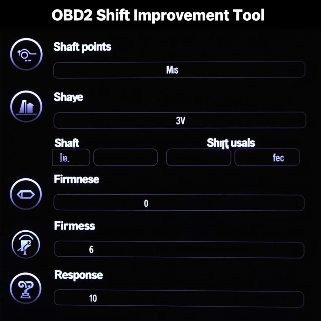 OBD2 Shift Improvement Tool Interface