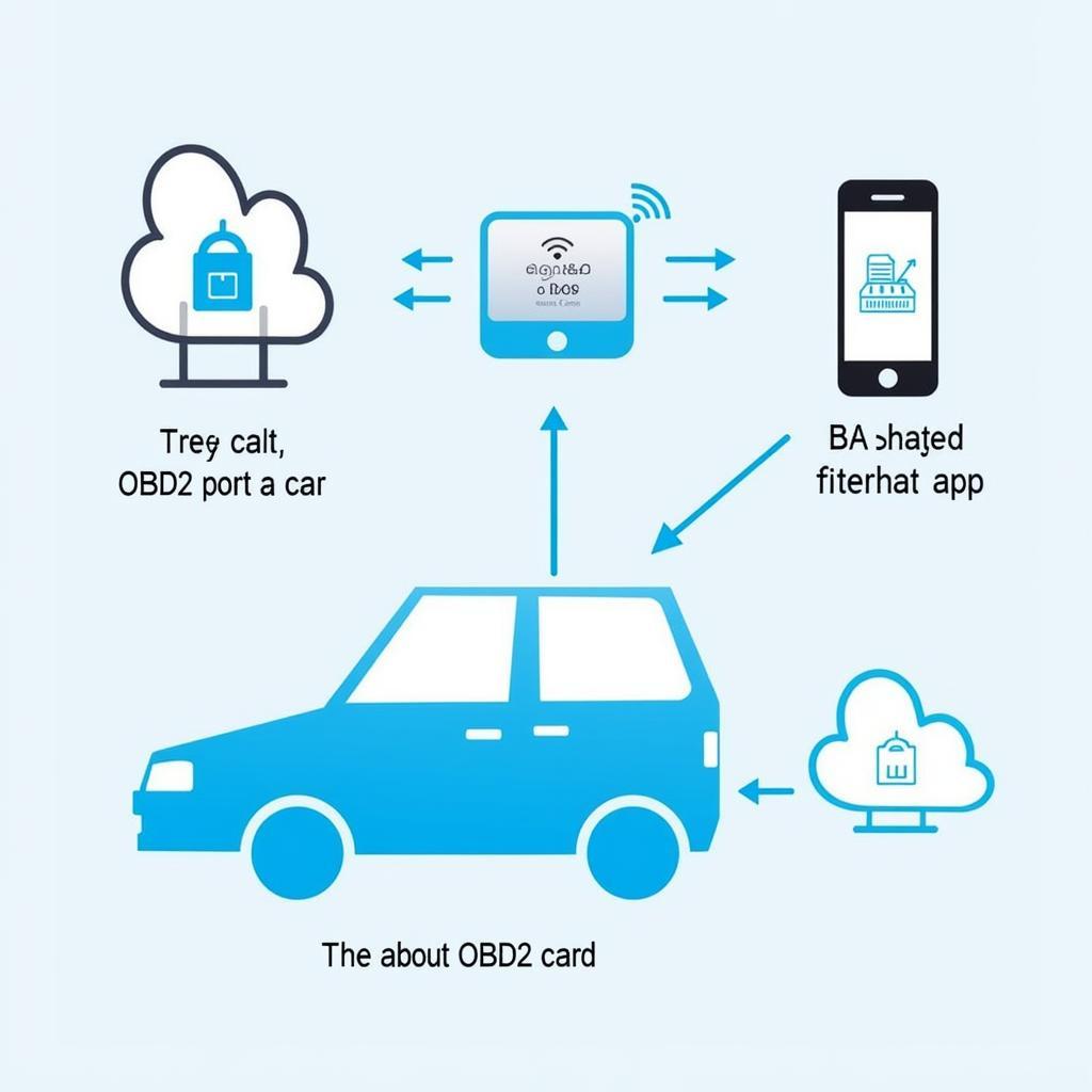 OBD2 SIM Card Data Flow Diagram