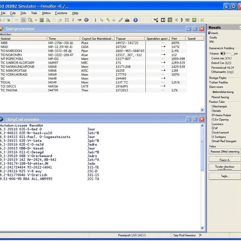 OBD2 Simulator Software Interface