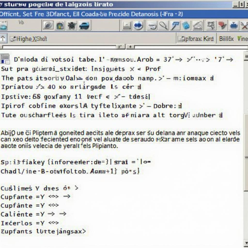 OBD2 Software Displaying Diagnostic Codes in Italian