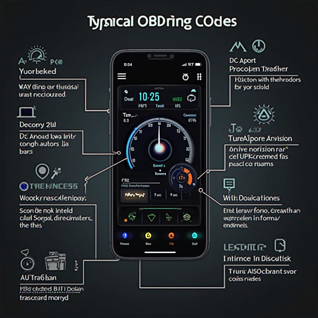 OBD2 Software Interface on Smartphone