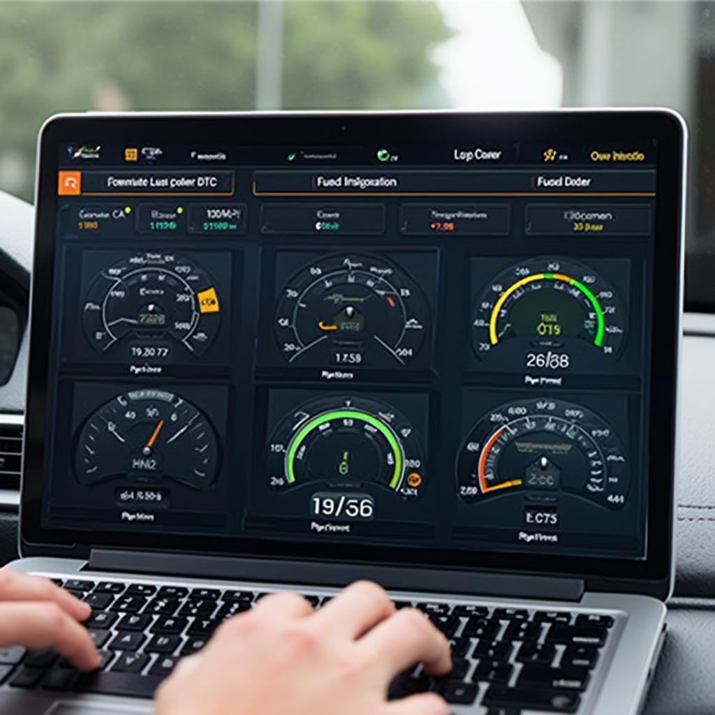 OBD2 Software Windows Diagnostic Screen